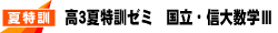 夏特訓ゼミ③